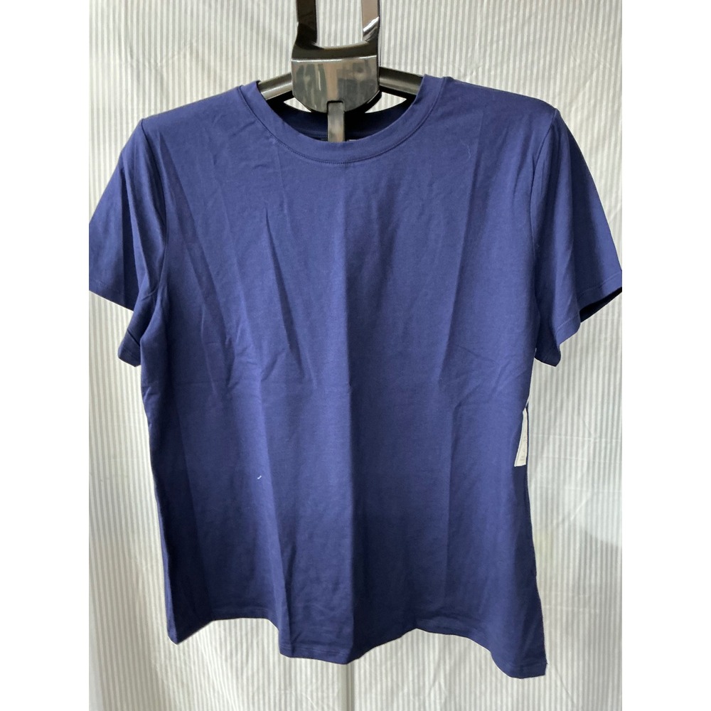 A New Day Womens Navy Blue Short Sleeve Crewneck T-Shirt‎ Size Large NWT